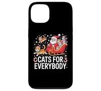 Cats For Everybody Santa and Cat Christmas Christmas Holiday Carcasa para iPhone 13