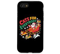 Cats For Everybody Santa and Cat Christmas Christmas Holiday Carcasa para iPhone SE (2020) / 7/8