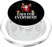 Cats For Everybody Santa Christmas Cat Funny Cat Mom PopSockets PopGrip para MagSafe