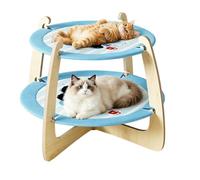 Cats Hammock Lounge - Anti-Tip Scratcher Board | Two-Tier Cat Scratching Bed | For Small Medium Large Kitten Indoor Outdoor Playing Exercise