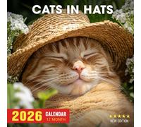 Cats in Hats Calendar 2026: Twelve months of stylishly dressed felines