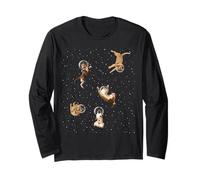 Cats In Space Kitten Outerspace Galaxy Funny Cat Lovers Manga Larga
