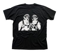 Cats in Space NASA Black Printed t-Shirt FN9405 Black 3XL