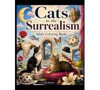 Cats in the Surrealism: Adult Coloring Book