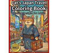 Cat's Japan Travel Coloring Book: Japan’s Famous Views and Heritage with Cats