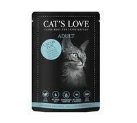 Cat'S Love | Alimento Húmedo para Gatos | Variedad Sobres | 24 x 85 Gr | Sin Cereales ni aditivos Artificiales | (24x85Gr, Salmón)