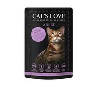 Cat'S Love | Alimento Húmedo para Gatos | Variedad Sobres | 36 x 85 Gr | Sin Cereales ni aditivos Artificiales | (36x85Gr, Salmón Y Pollo)