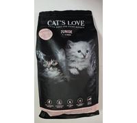 Cat's Love Alimento seco junior para gatos, aves de corral, 85% de proteínas animales, sin cereales, con Omega 3 y 6, 2 kg