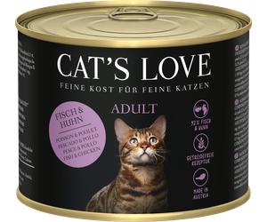 Cat's Love Comida Húmeda para Gatos Adultos "Mezcla de Pescado y Pollo" - 200 g Cat's Love