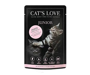 Cat's Love Junior Comida Húmeda para Gatos Pollo Puro para (Pollo, 12 x 85 g)
