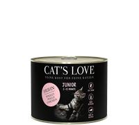 Cat's Love JUNIOR POLLO con harina de algas y aceite de cardo 200gx6