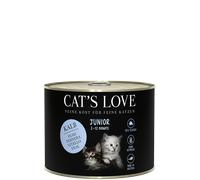 Cat's Love JUNIOR TERNELO con cáscaras de huevo y aceite de salmón 200gx6