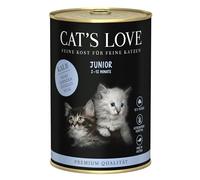 Cat'S Love Kitten | Alimento Húmedo para Gatitos | Variedad Latas | 18 x 400 Gr | Sin Cereales ni aditivos Artificiales (18x400Gr, Ternera)