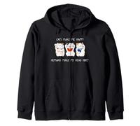 Cats Make Me Happy Humans Make My Head Hurt for Cat Lovers Sudadera con Capucha
