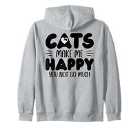Cats Make Me Happy You Not So Much Humans Make My Head Hurt Sudadera con Capucha