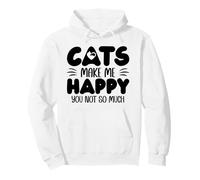 Cats Make Me Happy You Not So Much Humans Make My Head Hurt Sudadera con Capucha