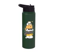 Cats Meowtain Pile Cat Anime Kawaii para amantes de los gatitos, divertido regalo Stainless Steel Insulated Water Bottle