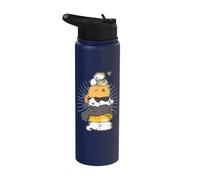 Cats Meowtain Pile Cat Anime Kawaii para amantes de los gatitos, divertido regalo Stainless Steel Insulated Water Bottle