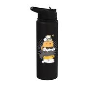 Cats Meowtain Pile Cat Anime Kawaii para amantes de los gatitos, divertido regalo Stainless Steel Insulated Water Bottle