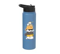 Cats Meowtain Pile Cat Anime Kawaii para amantes de los gatitos, divertido regalo Stainless Steel Insulated Water Bottle