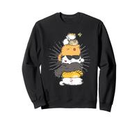 Cats Meowtain Pile Cat Anime Kawaii para Amantes de los Gatitos, Divertido Regalo Sudadera