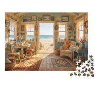 Cats Picnic Jigsaw Puzzles 1000 Piece Recyclable Material Sunny Camping Puzzle para Adultos Excelente Idea de Regalo Divertido Family Gaming Time Actividad 38x26cm/1000pcs