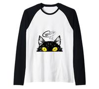 Cats Rule The World, Cool Funny Cats Graphic Cool Designs Camiseta Manga Raglan