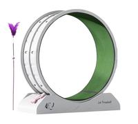 Cats Running Wheel, Low-Noise Indoor Cat Wheels, Fitness Exercise Treadmill, Fitness Training Equipment for Pets, Play, Weight Loss 31.5x13.15x33.85 Inch