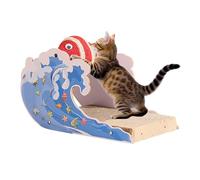 Cats Scratching Board with Ball, Multipurpose Dolphin Scratch Pad, Kitten Claw Grinding Tool, Interactive Play and Relaxing Scratcher, Sturdy Cat Scratch Pad