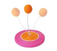 Cats Scratching Post | Interactive Fun Scratcher With Sisal Ball | Sisal Cast Scratcher | For Indoor Outdoor Domestic Space Exercise Mental Stimulation Hunting Simulation Training