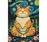 Cats Under The Starss Arte Abstracto Picture - para Juguete Rompecabezas Personalizado para Niños Y Adultos - Colour Puzzle - Rompecabezas 1000 Piezas - Decoración del Hogar Kw409Zw