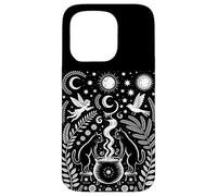 Cats Witchy Vibe Halloween Cottagecore Carcasa para iPhone 15 Pro