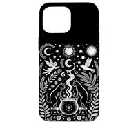 Cats Witchy Vibe Halloween Cottagecore Carcasa para iPhone 16 Pro MAX