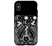 Cats Witchy Vibe Halloween Cottagecore Carcasa para iPhone X/XS