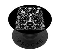 Cats Witchy Vibe Halloween Cottagecore PopSockets PopGrip Adhesivo