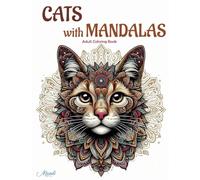 Cats with Mandalas: Adult Coloring Book