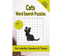 Cats Word Search Puzzle: 50+ Puzzles Word Search Easy to Read about Christmas and More | 6x9 inches, 110 pages | Gift for Christmas & Holidays Lover