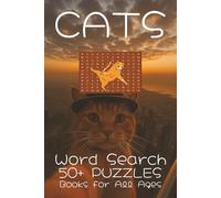 Cats Word Search Puzzle Book: Word Search with Easy to Read Print about Cats, Kittens and More | 6x9 inches, 110 pages | 50+ Puzzles ... Gift for Vacations, Holidays and Free Times.