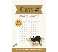 Cats Word Search Puzzle Book: Word Searches with Easy to Read Print about Cats, Cat breeds, and More | 6x9 inches, 110 pages | 50+ Puzzles... Gifts for Vacations, Holidays, and Free Times