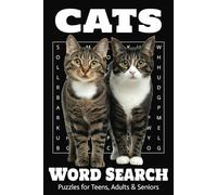 Cats Word Search: Word Searches with Easy-to-Read Print about Cat Breeds, Famous Cats, Fun Cat Words and More I 6x9 inches, 110 pages I 50+ Puzzles | Gift for Vacations, Holidays, and Free Times