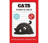 Cats Word Search: Word Searches with Easy to Read Print about cats, cat habits, big cats and More | 6x9 inches, 110 pages | 50+ Puzzles ... Gift for Vacations, Holidays and Free Times