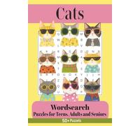 Cats Word Search: Word searches with easy to read Print about furry friends ,pets ,animals, and more| 110 pages | 50+ puzzles| activity books…gift for, holidays, vacation and free time