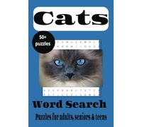 Cats: Word searches with Easy to Read Print about Cats,6x9 inches 110 pages| 50+puzzles.