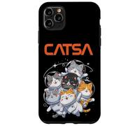 Catsa Cat Astronauts Funny Kitten Space Mujeres Niñas Niños Hombres Carcasa para iPhone 11 Pro Max