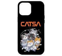 Catsa Cat Astronauts Funny Kitten Space Mujeres Niñas Niños Hombres Carcasa para iPhone 12 Pro Max