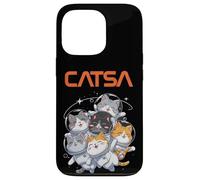 Catsa Cat Astronauts Funny Kitten Space Mujeres Niñas Niños Hombres Carcasa para iPhone 13 Pro