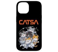 Catsa Cat Astronauts Funny Kitten Space Mujeres Niñas Niños Hombres Carcasa para iPhone 14