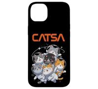 Catsa Cat Astronauts Funny Kitten Space Mujeres Niñas Niños Hombres Carcasa para iPhone 14 Plus