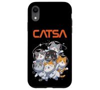 Catsa Cat Astronauts Funny Kitten Space Mujeres Niñas Niños Hombres Carcasa para iPhone XR
