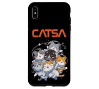 Catsa Cat Astronauts Funny Kitten Space Mujeres Niñas Niños Hombres Carcasa para iPhone XS Max